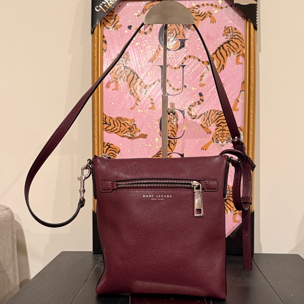 Marc Jacobs Deep Burgundy Leather Crossbody
